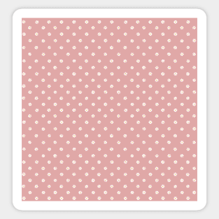 White Daisies in Blush Pink Sticker